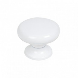 Pomo ESTAMP blanco 30 mm