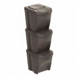 Set 3 cubos reciclaje
